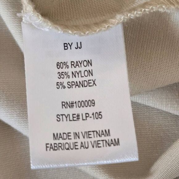 By JJ Womens Beige Quarter Sleeve Pullover Tunic Top Size Medium - Picture 9 of 11